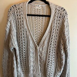Light blue grey cardigan